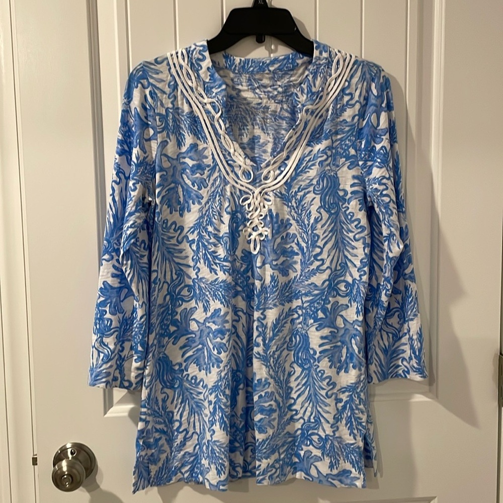 Lilly Pulitzer Knit Tunic Lounging Tee